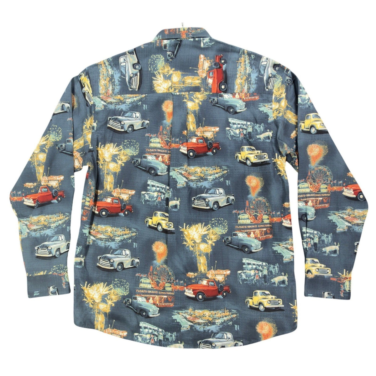 North River Americana Truck Shirt Mens Medium Black Cotton NWT Vintage Style - take2supply