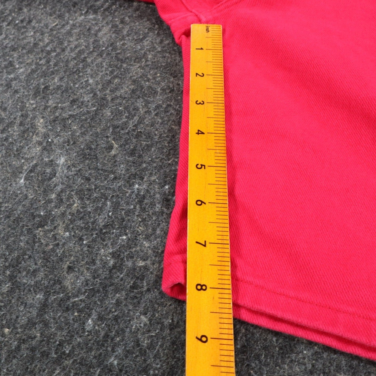 Lee Relaxed Fit Shorts Womens 14 M Vintage 90s Poppy Red Cotton Made in USA NWT - take2supply