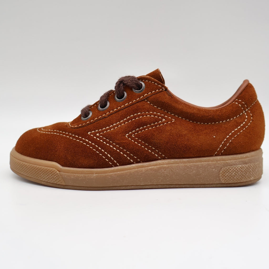 Walker Suede Sneakers Kids Size 12 D Vintage Brown Deadstock Gum Sole 2653 - take2supply