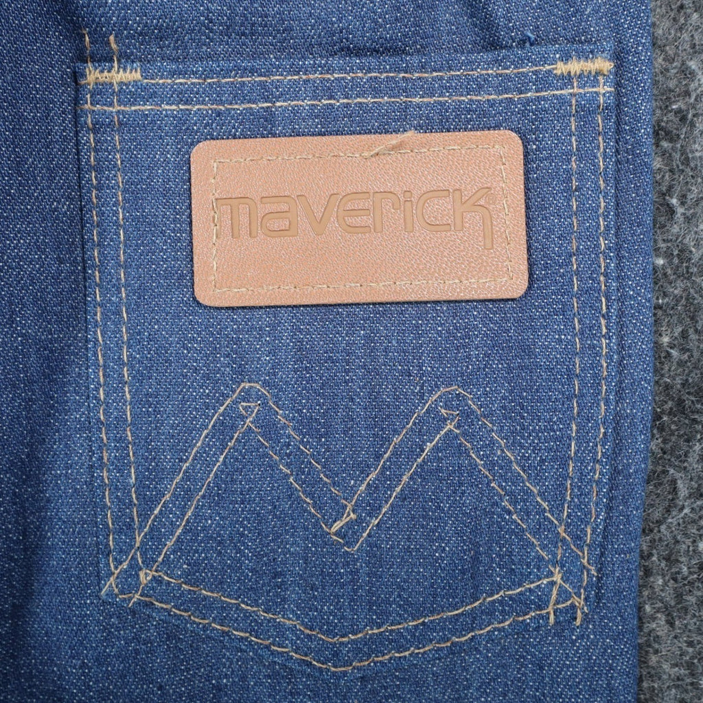 Young Maverick Jeans Size 4 Vintage 70s Blue Denim Bootcut Deadstock USA Made - take2supply