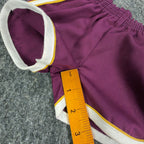 Vintage 80s Dolphin Shorts Baby 9 Months Purple Yellow White Retro Gym New - take2supply