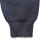 Vintage Nautica Jeans Co Sweater Mens L Navy Blue 1/4 Zip Ribbed Cotton - take2supply