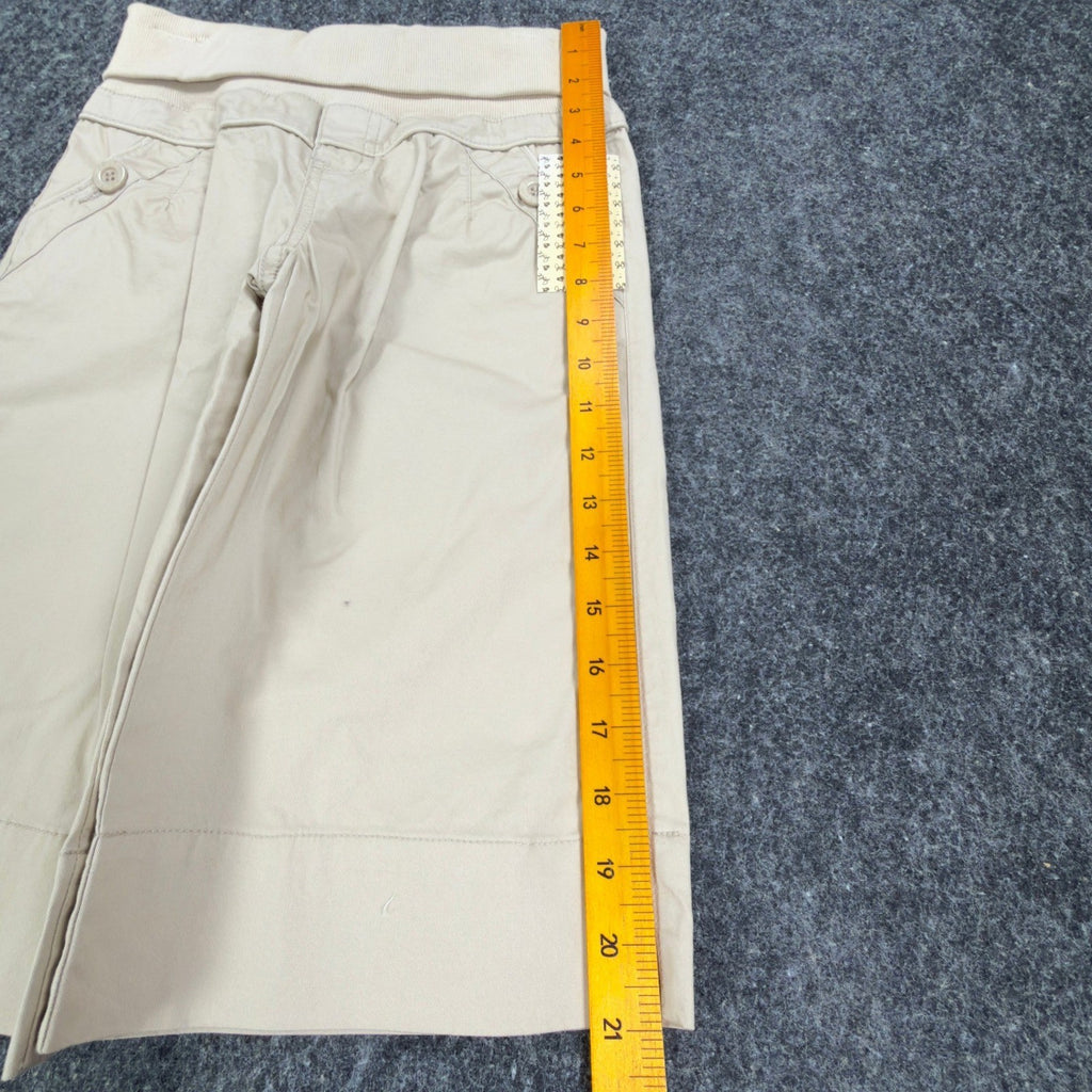 Jolt Y2K Bermuda Shorts Girls 10 Tan Khaki Cotton Stretch NWT Deadstock - take2supply