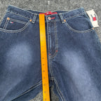 Tommy Hilfiger Y2K Freedom Fit Jeans Boy 20 Blue Cotton NWT Deadstock Baggy - take2supply