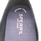 Sperry Crest Vibe Sneaker Womens 7.5 Blue Gingham Canvas Leather Lace STS85817 - take2supply