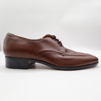James Pepper Oxford Dress Shoes Mens 12 Vintage Brown Leather Apron Toe 94009 - take2supply