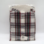 417 Van Heusen Shirt Mens Medium Plaid Button Down Cotton Blend New Packaged - take2supply