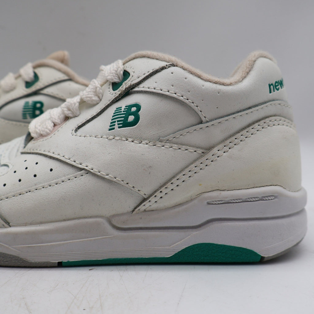 New Balance KC500GR Shoes Kids 11.5 M Vintage 90s White Green Leather Deadstock - take2supply