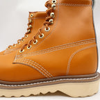 Walker Vintage 80s Work Boots Mens 3 E Tan Leather Deadstock New - take2supply