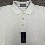 Winner Mate Long Sleeve Polo Shirt Mens Medium Gray Cotton NWT New - take2supply