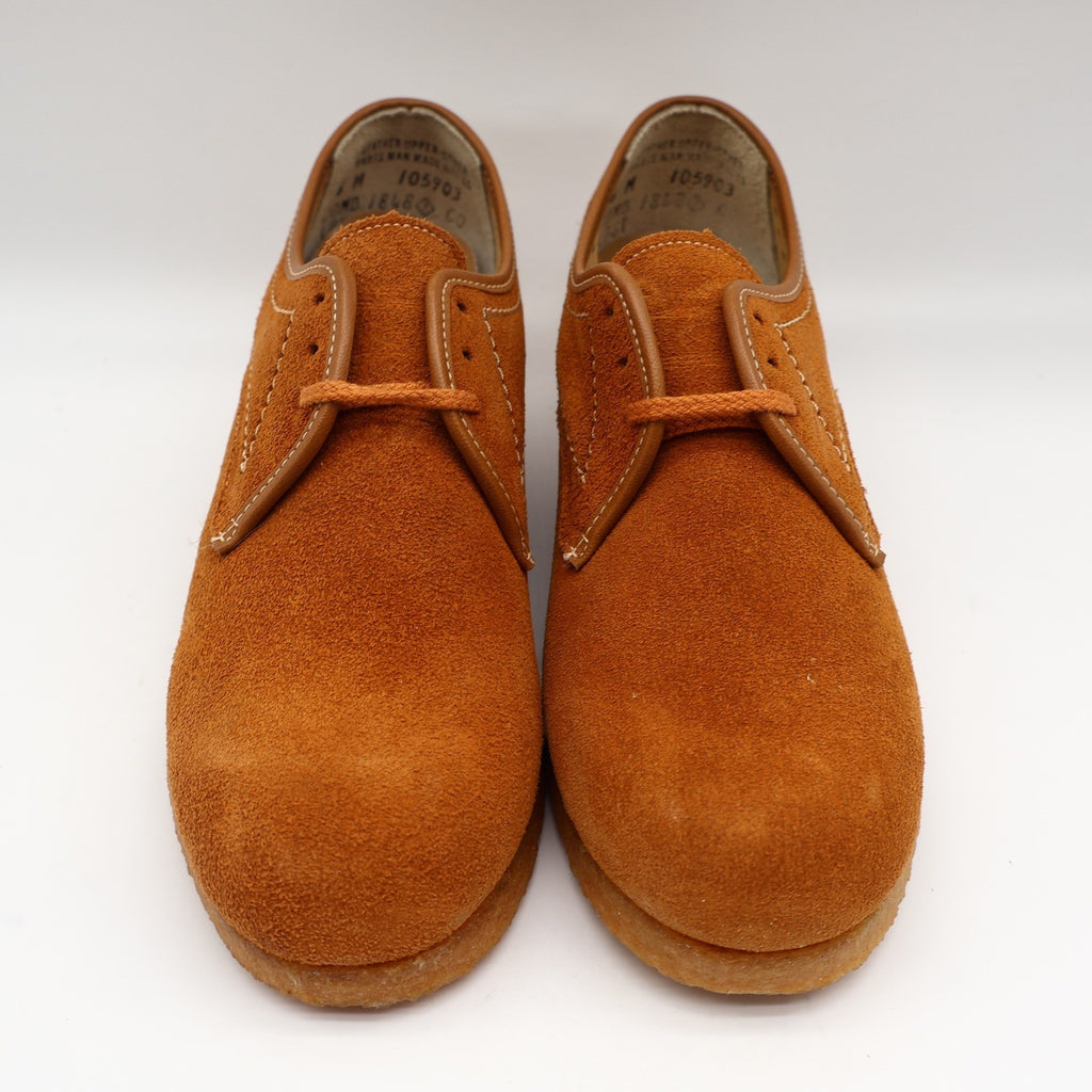 Soft Spots Oxford Shoes Womens 6 M Vintage Brown Suede Crepe Sole USA 1848 - take2supply