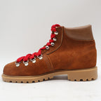 Walker Hiking Boots Kids 4 Vintage 70s Brown Suede Red Laces Pliotuf USA New - take2supply