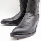 Laredo Western Boots Kids 3 Black Leather J-Toe Cowboy Boots 28-2210 New - take2supply