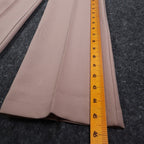 Vintage 70s High Rise Trousers Size 9-10 Deadstock Tan Beige Polyester USA C989 - take2supply