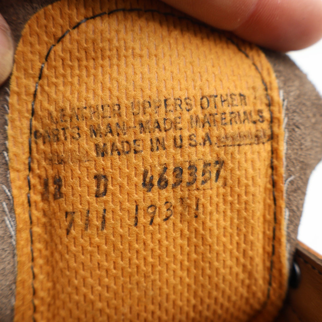 Walker Work Boots Mens 12 D Vintage Brown Leather Arctic Insulated USA Made 711 - take2supply