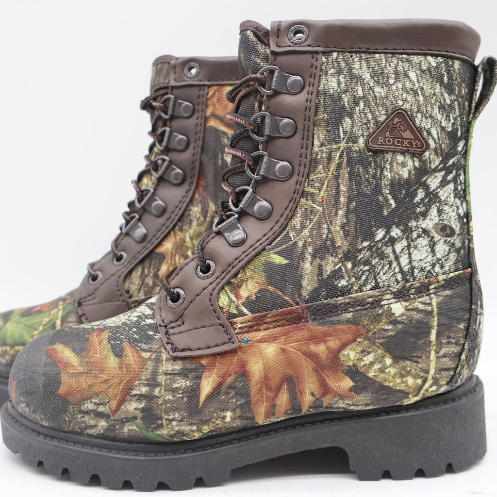 Rocky BearClaw Hunting Boots Youth 1W Camo Waterproof 800g Thinsulate FQ0003510 - take2supply