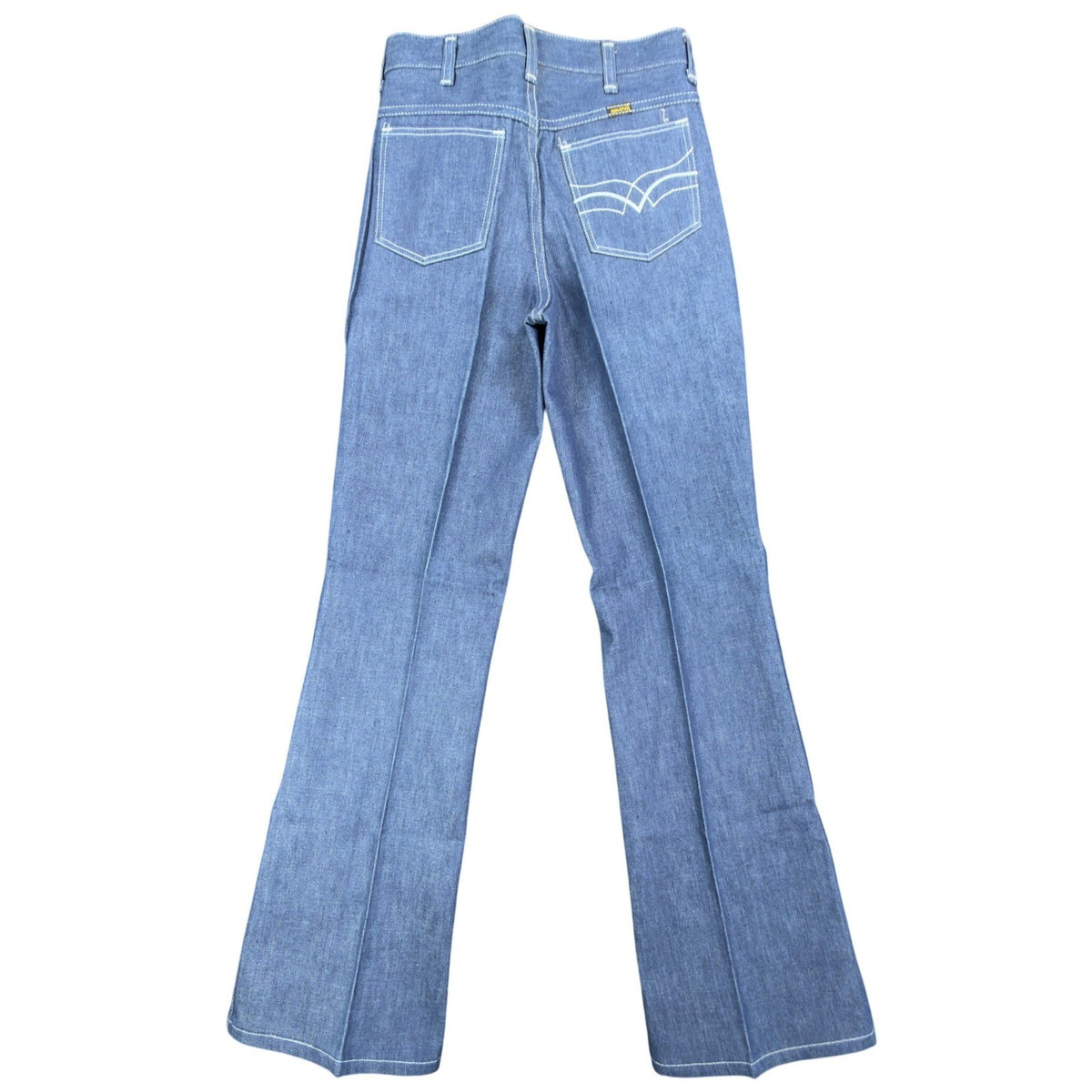 Maverick Vintage 70s Boot Flare Jeans Boys 16 Regular Blue Denim NWT Deadstock - take2supply