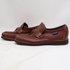 Wrangler Loafers Mens 8 M Vintage Brown Leather Deadstock Moccasin Toe 96-5527 - take2supply