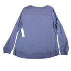 Erin London Top Womens Large NWT Blue Rhinestone Embellished Balloon Sleeve - take2supply