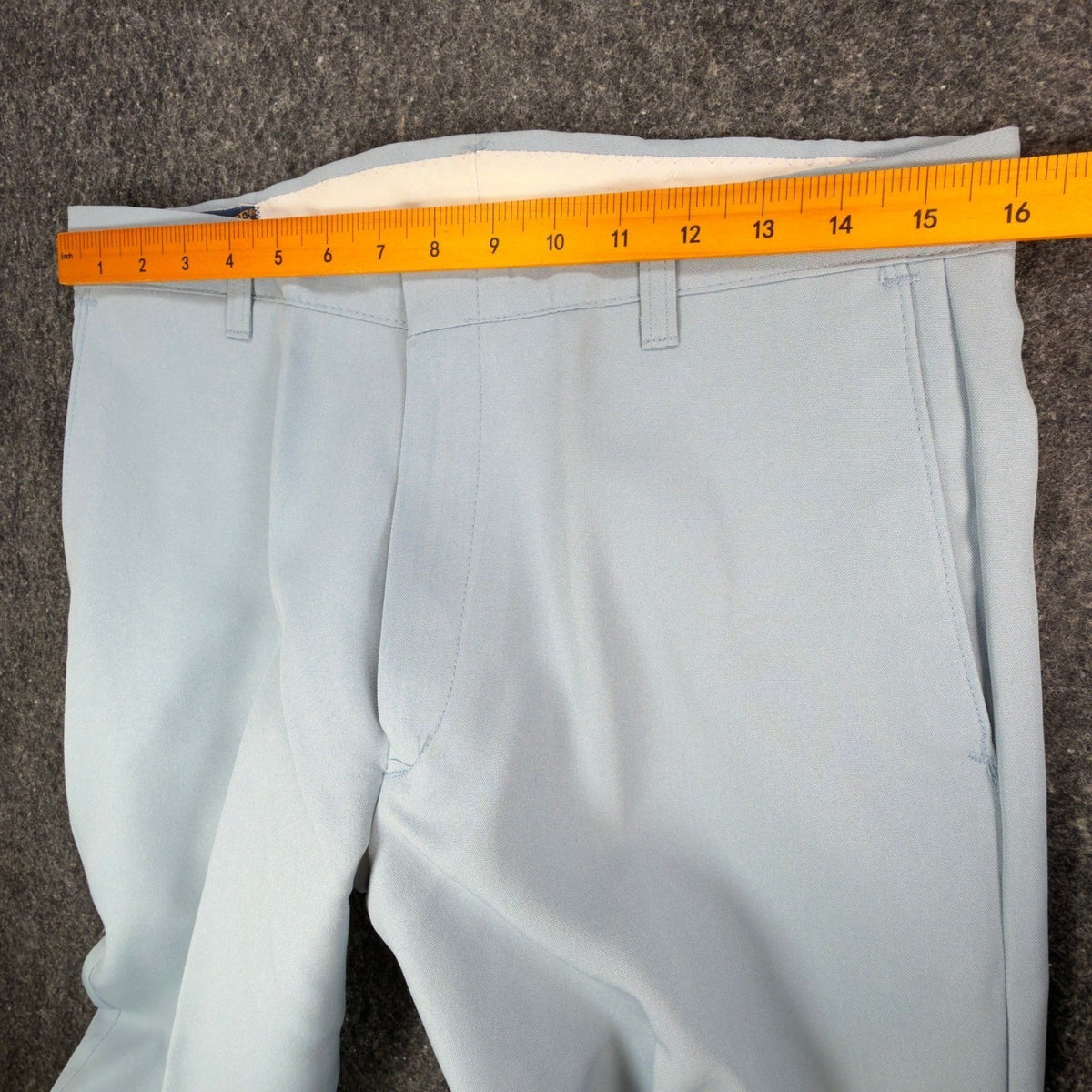 Dee Cee Vintage 70s Dress Pants Mens 32x32 Light Blue Slacks USA NOS NWT - take2supply