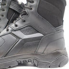 Battle Ops Tactical Boot Mens 10.5 Waterproof Side Zip Black Leather BOPS8001 - take2supply