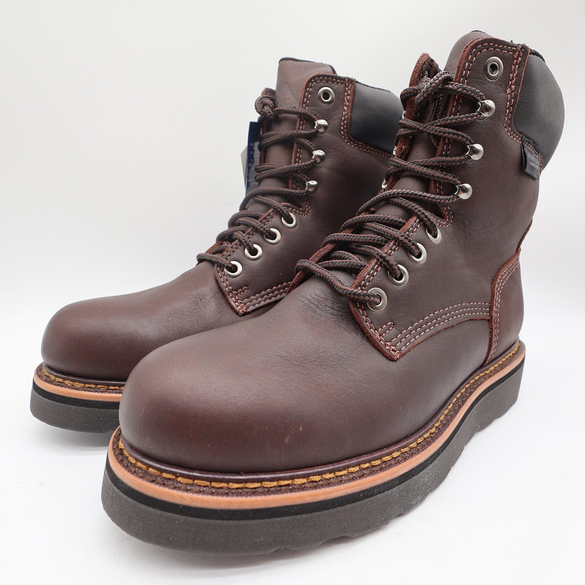 Golden Retriever 3901 Work Boots Mens 9 Dark Brown Leather Waterproof NWT - take2supply