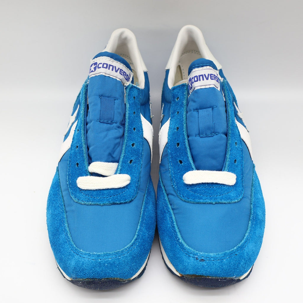 Converse Road Star Sneakers Boys Size 4 Vintage 80s Blue White Deadstock 28694 - take2supply