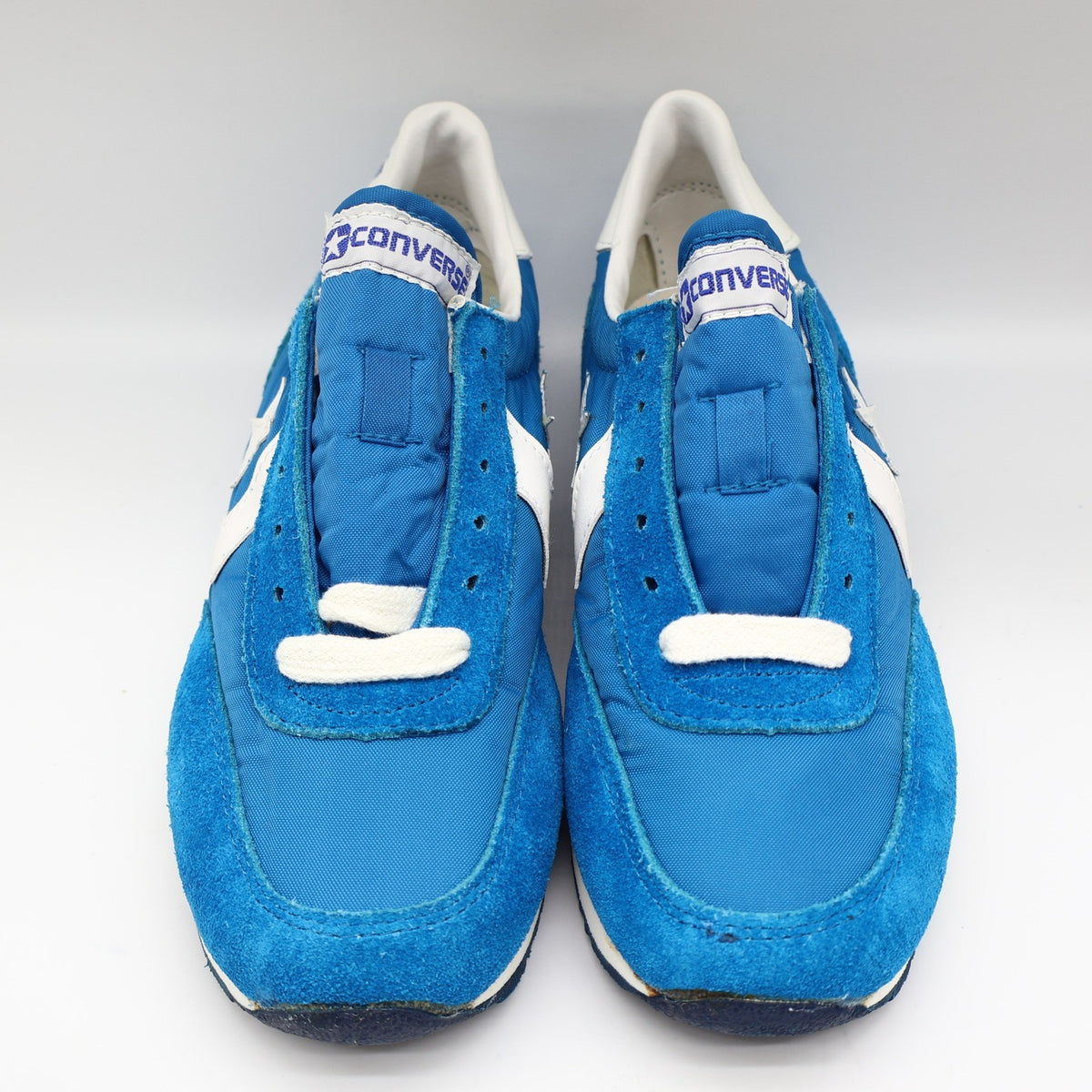 Converse Road Star Sneakers Boys Size 4 Vintage 80s Blue White Deadstock 28694 - take2supply