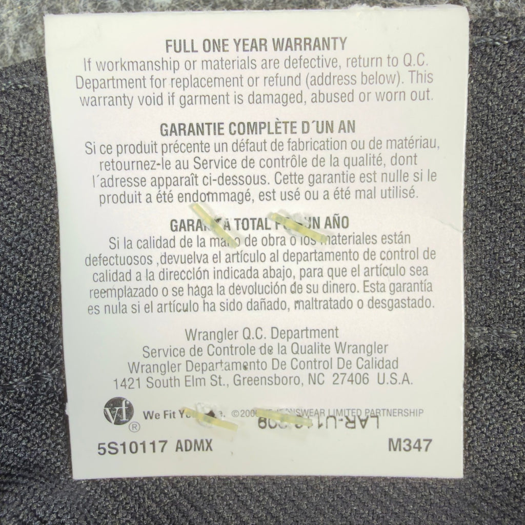 Wrangler Mens Y2K Wrancher Bootcut Dress Pants 33x30 Black Polyester NWT 82BK - take2supply