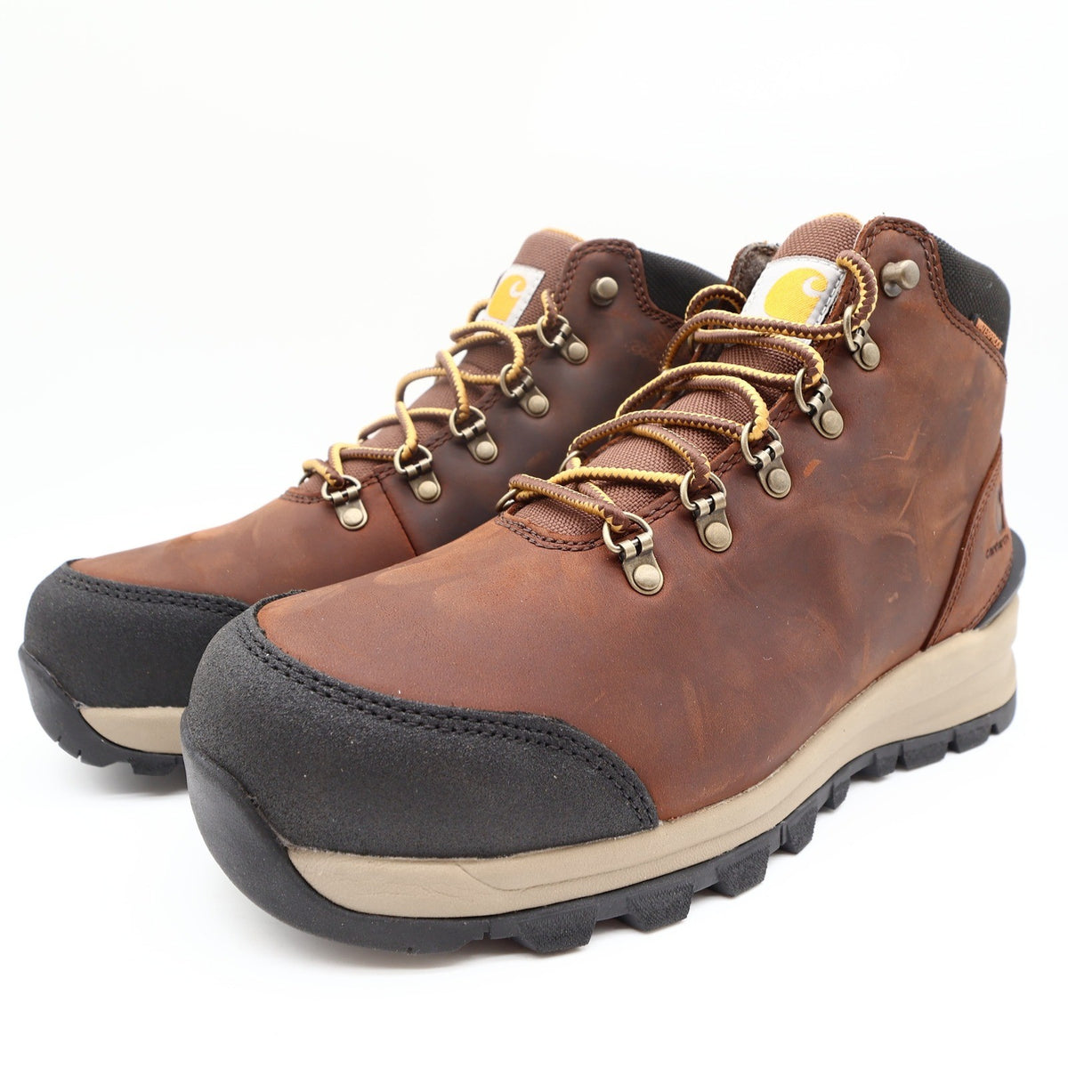 Carhartt Gilmore Work Boots Mens 10 M Brown Leather Alloy Toe Waterproof NWT - take2supply