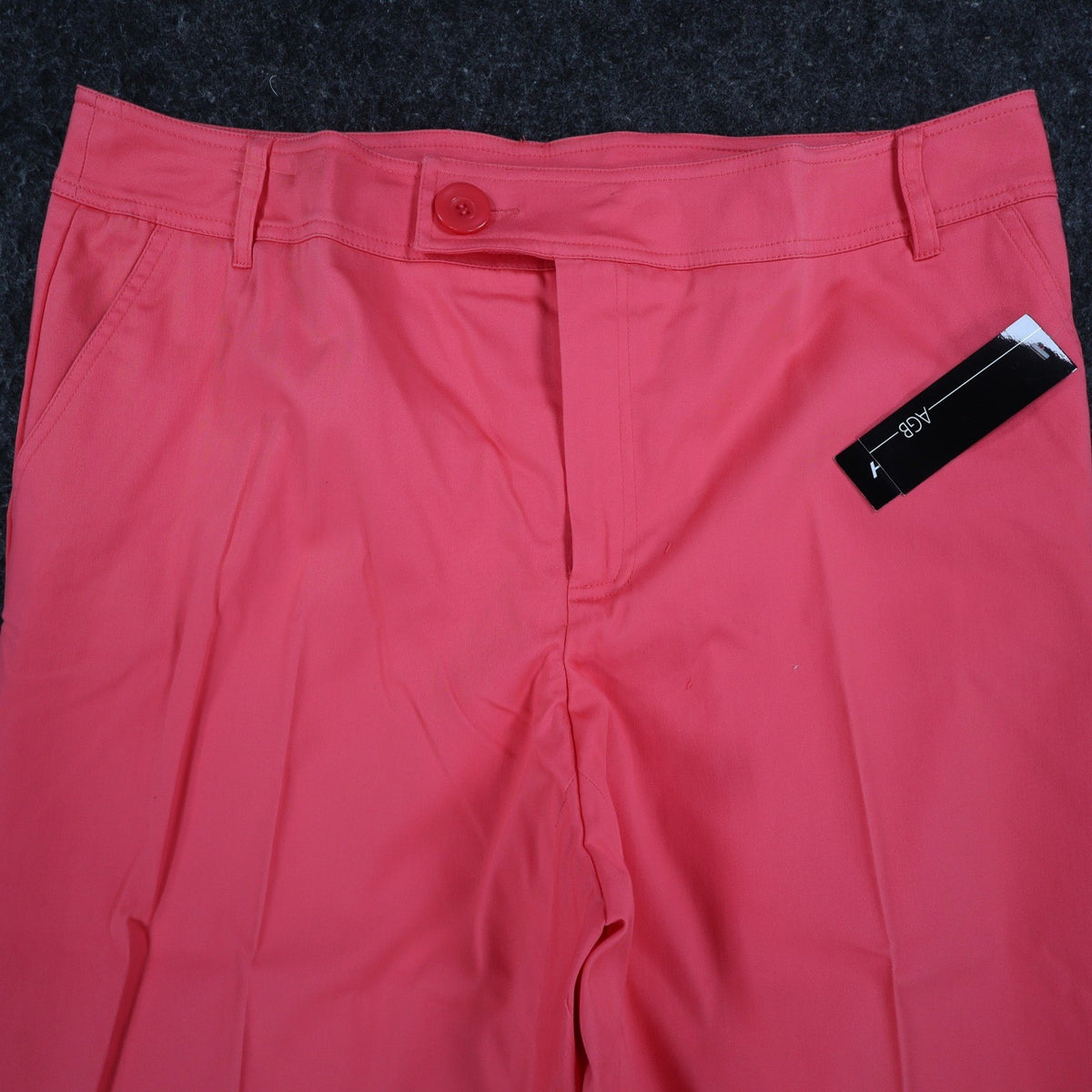 AGB Byer California Capri Pants Womens 14 Coral Cuffed Stretch NWT Deadstock - take2supply