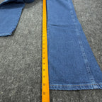 Wrangler Y2K Cowboy Cut Boot Cut Jeans Womens 9/10x32 Blue Denim NWT - take2supply