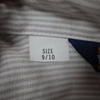 Dee Cee Short Sleeve Button Up Womens 14 Vintage Gray Striped Made in USA Shirt - take2supply