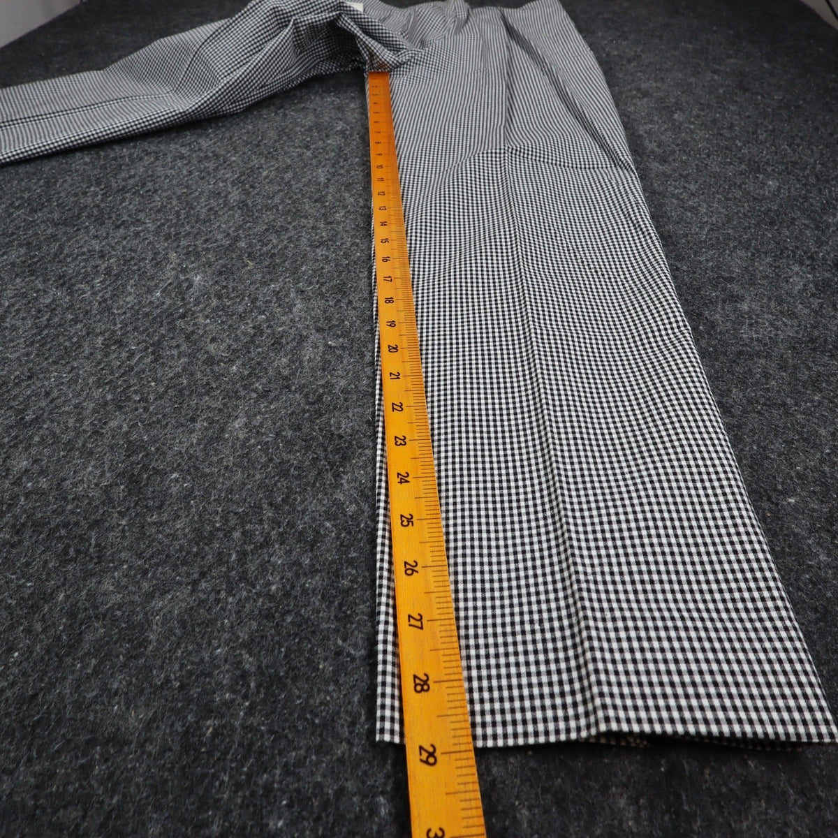 Southern Lady Gingham Pants Womens 10 Black White Stretch Straight Leg New C858 - take2supply