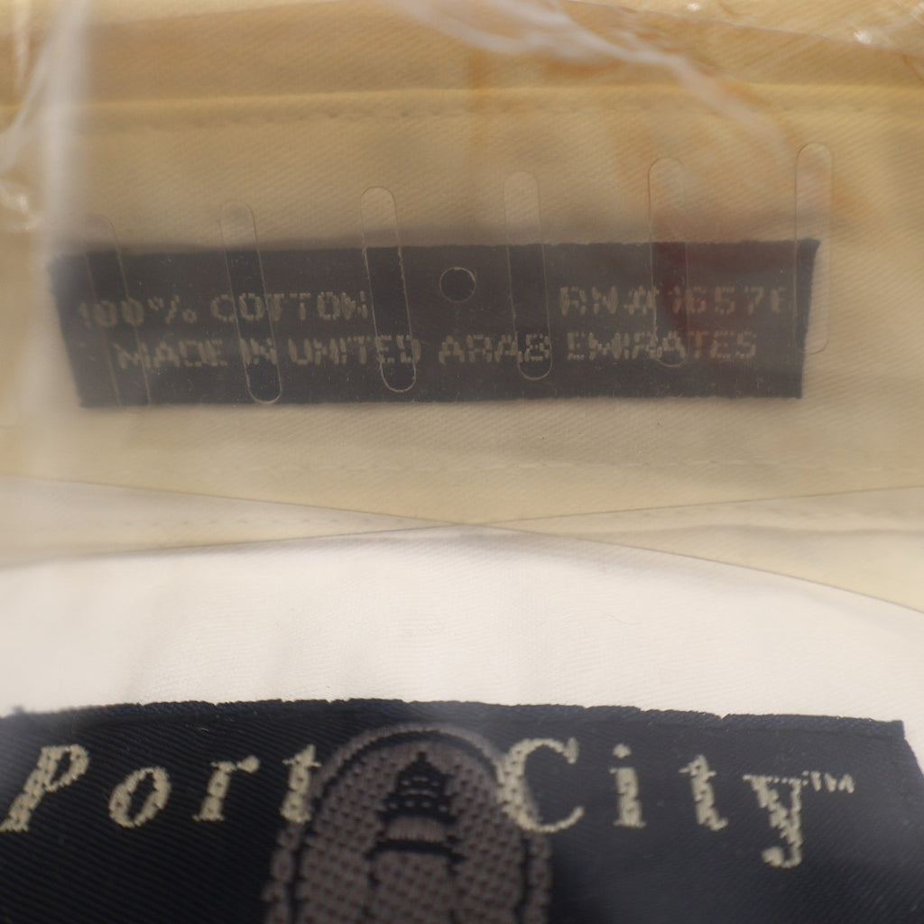 Port City Khakis Shirt Mens XL Vintage Cream Cotton Short Sleeve Button Down - take2supply