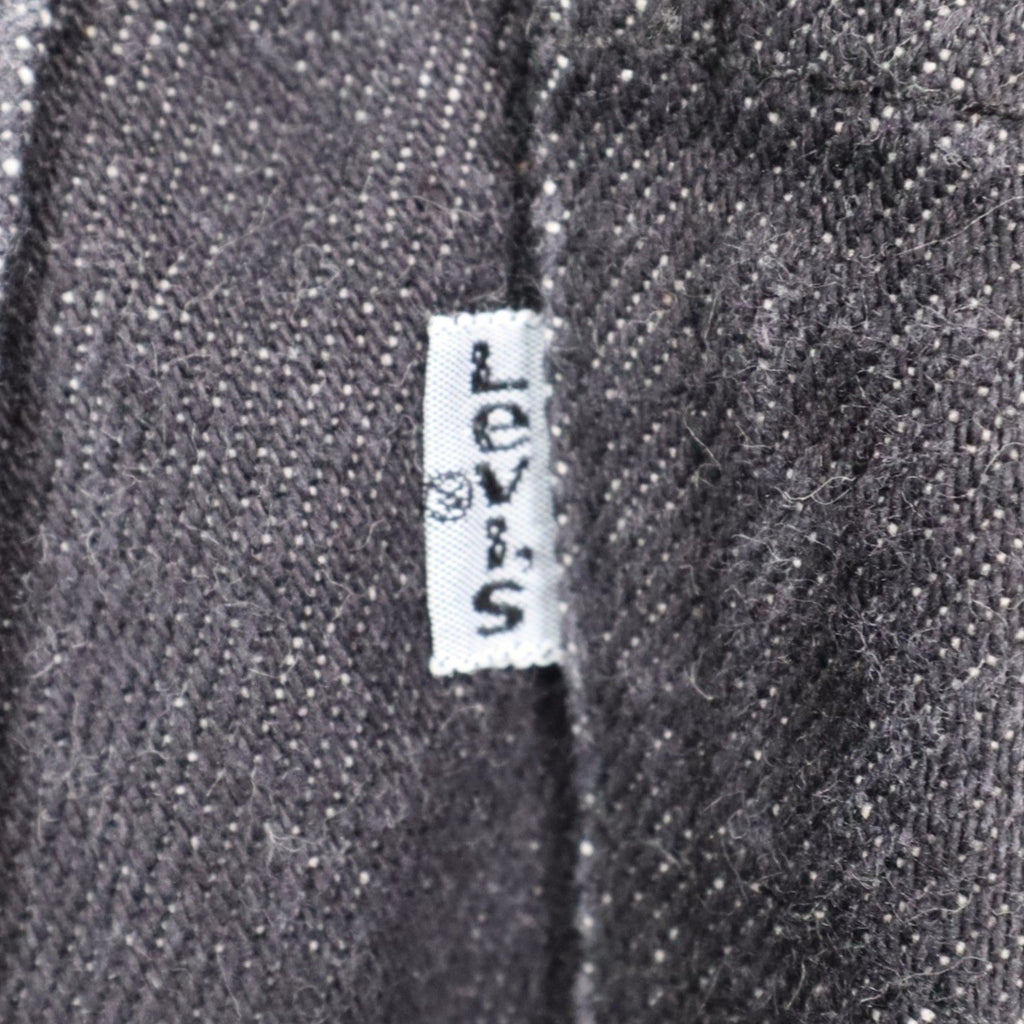 Levis Tapered Leg Jeans Womens 9 VTG 90s Black Reverse Silhouette Striped Denim - take2supply