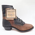 Wrangler Vintage 90s Packer Boots Womens 10 Brown Black Leather NWT USA Made - take2supply
