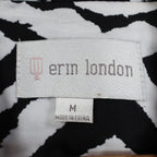 Erin London Zebra Print Blazer Jacket Womens Size Medium NWT Black White Ottoman - take2supply