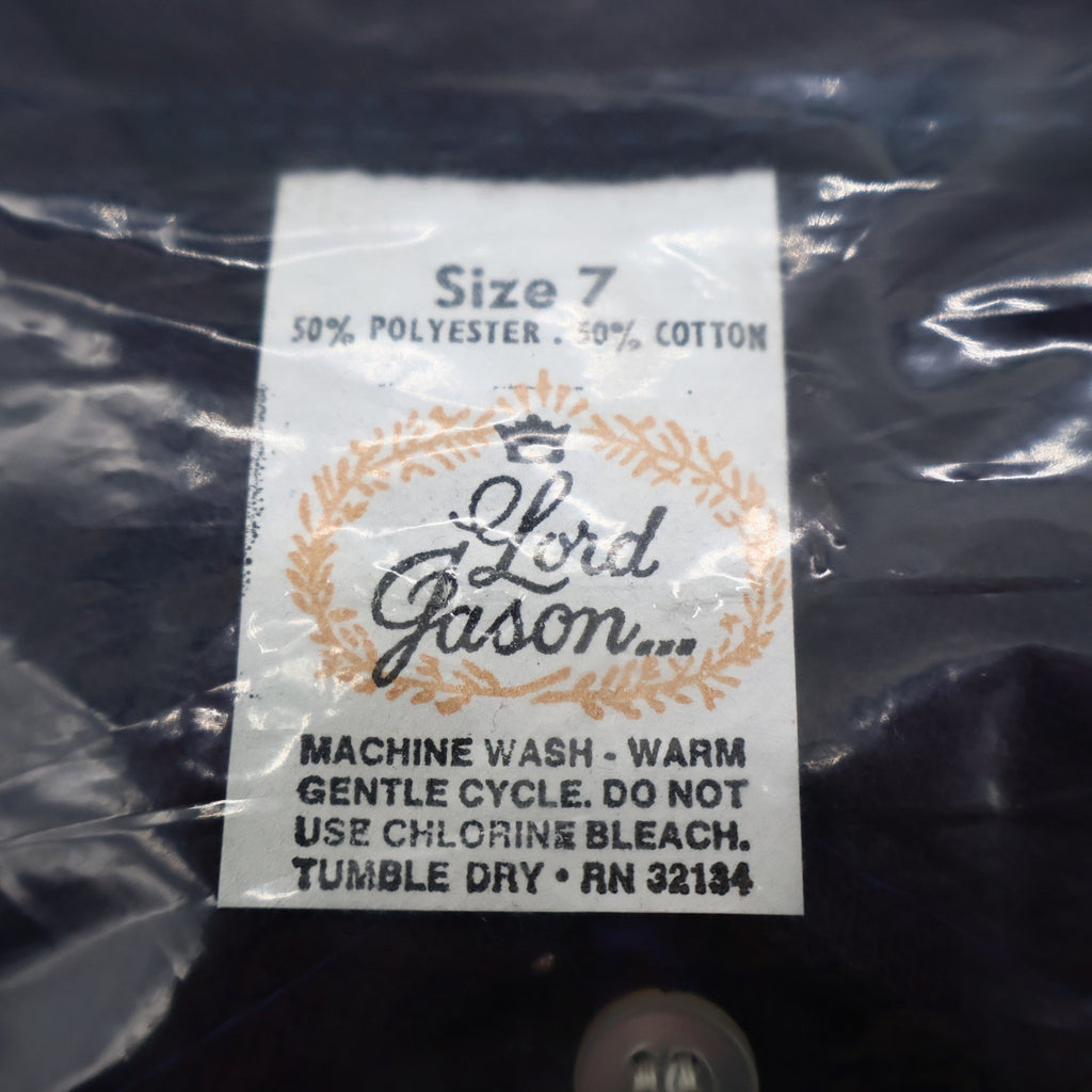 Lord Jason Polo Shirt Boys 7 Navy Short Sleeve Cotton Blend USA New Packaged - take2supply