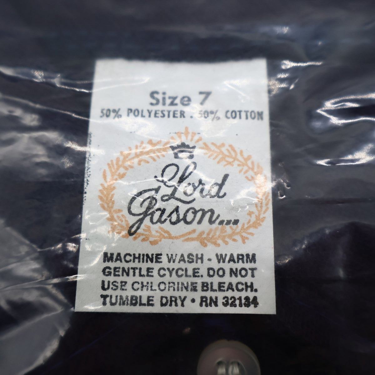 Lord Jason Polo Shirt Boys 7 Navy Short Sleeve Cotton Blend USA New Packaged - take2supply