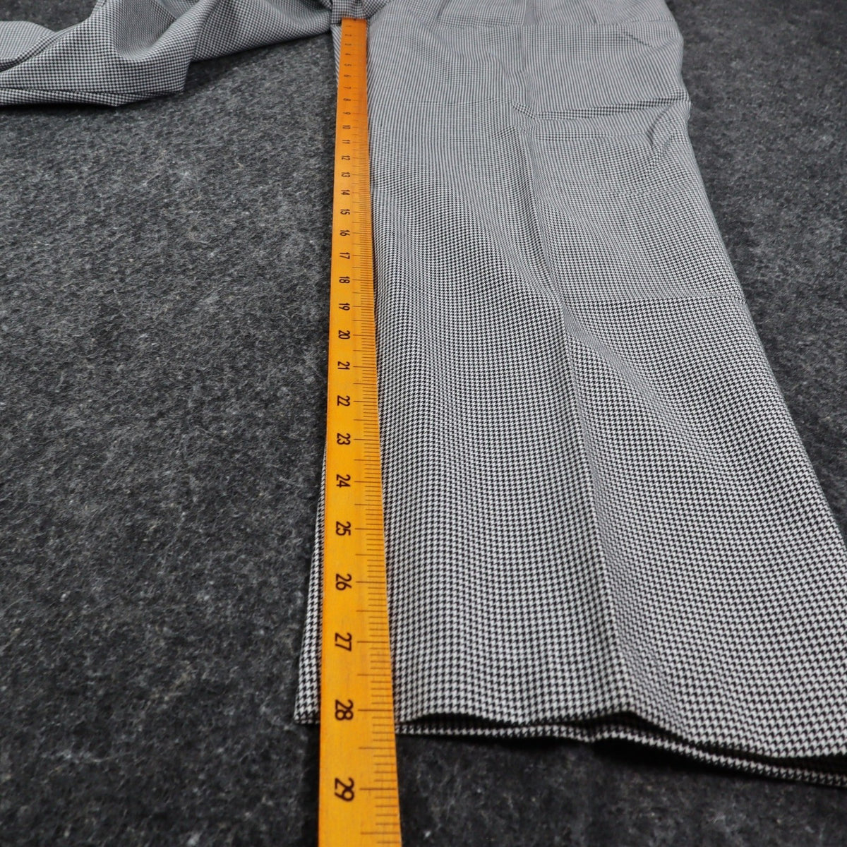 Southern Lady Houndstooth Dress Pants Womens 12 Petite Black White Pleated New - take2supply