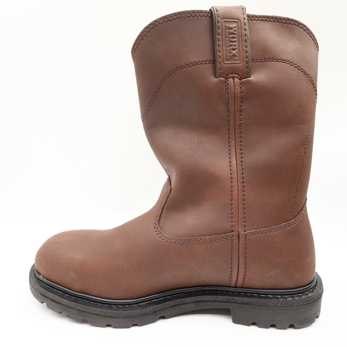 Worx By Red Wing 5701 Steel Toe Pull-On Boots Mens 9 Brown Leather NIB - take2supply