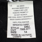 N Touch Zip Up Jacket Womens 14 Black Textured Crinkle Mock Neck New NWT - take2supply