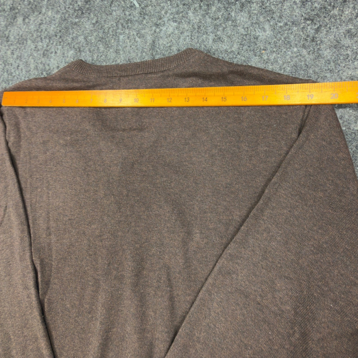 F/X Fusion V-Neck Sweater Mens M Brown Heather Cotton Blend NWT - take2supply