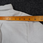 Dee Cee Short Sleeve Button Up Womens 14 Vintage Gray Striped Made in USA Shirt - take2supply