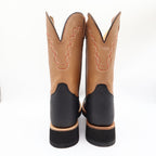 Old West 1611M Western Boots Mens 11.0 Black Tan Leather NIB - take2supply