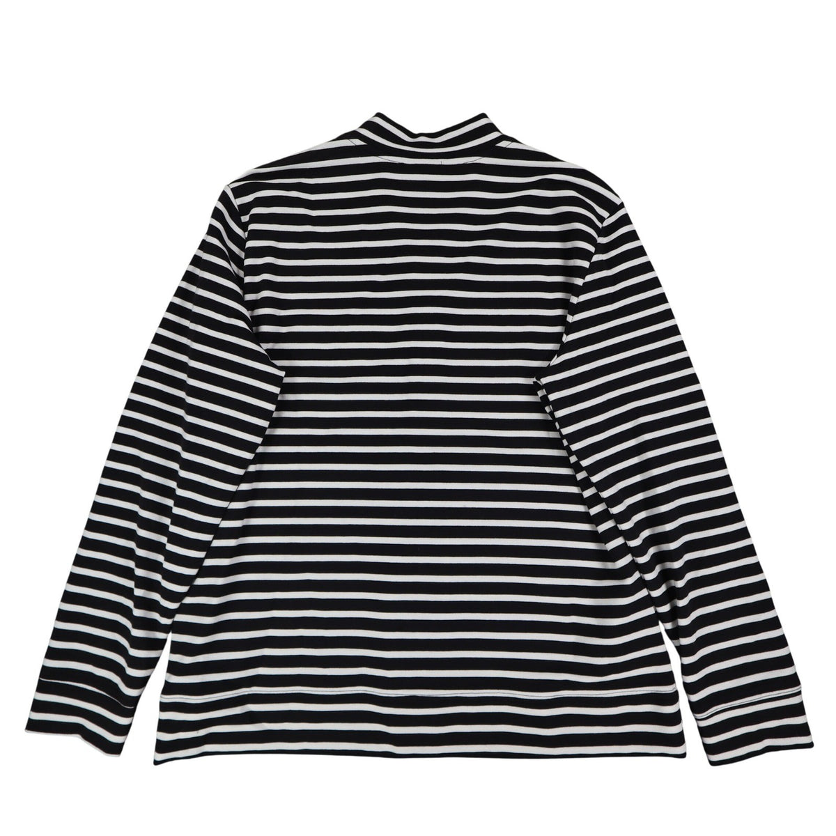 Links Womens S Black White Striped Full Zip Knit Jacket Stretch NWT - take2supply