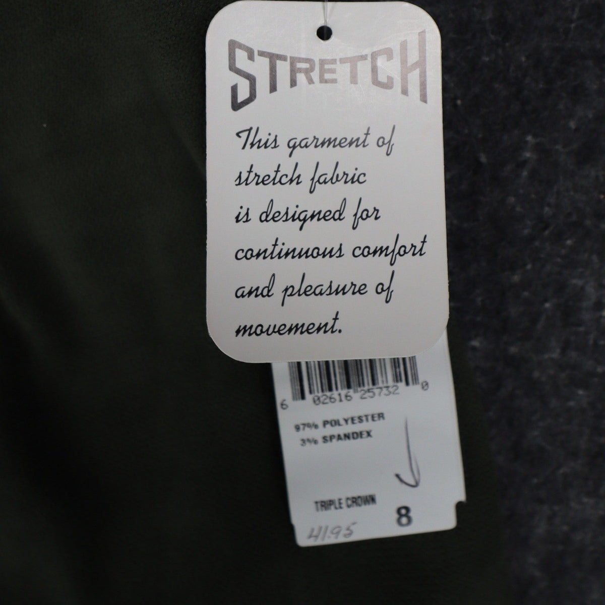 Lucia Trousers Womens Size 8 Y2K Cactus Green Stretch Pleated Straight Leg Pants - take2supply
