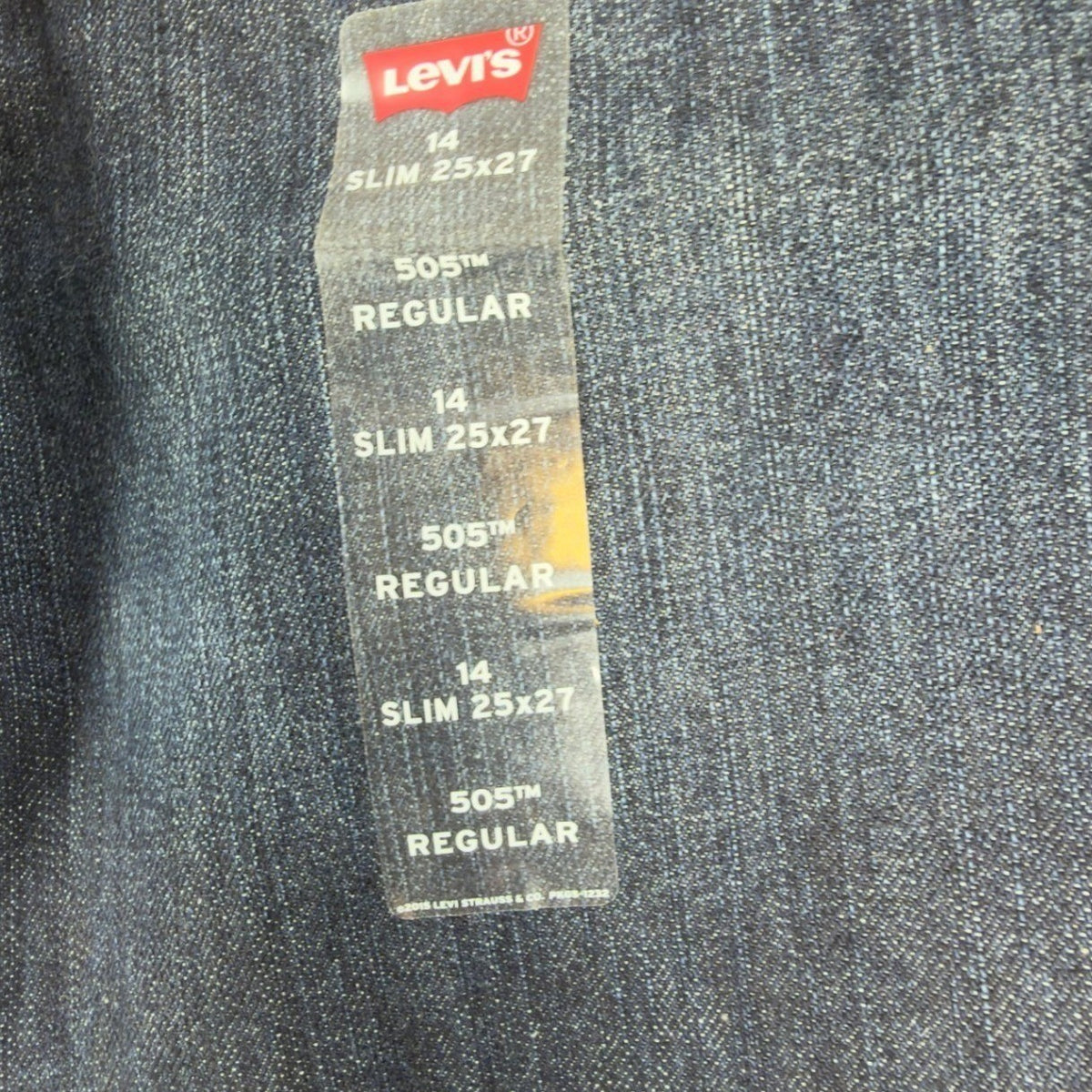 Levi's 505 Regular Straight Jeans Boys 14 Slim 25x27 Dark Wash Indigo Denim NWT - take2supply
