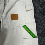 John Deere Carpenter Shorts Boys 5 Stone Cotton Canvas NWT Deadstock - take2supply